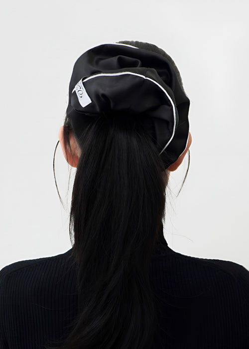 Black Silk Scrunchie