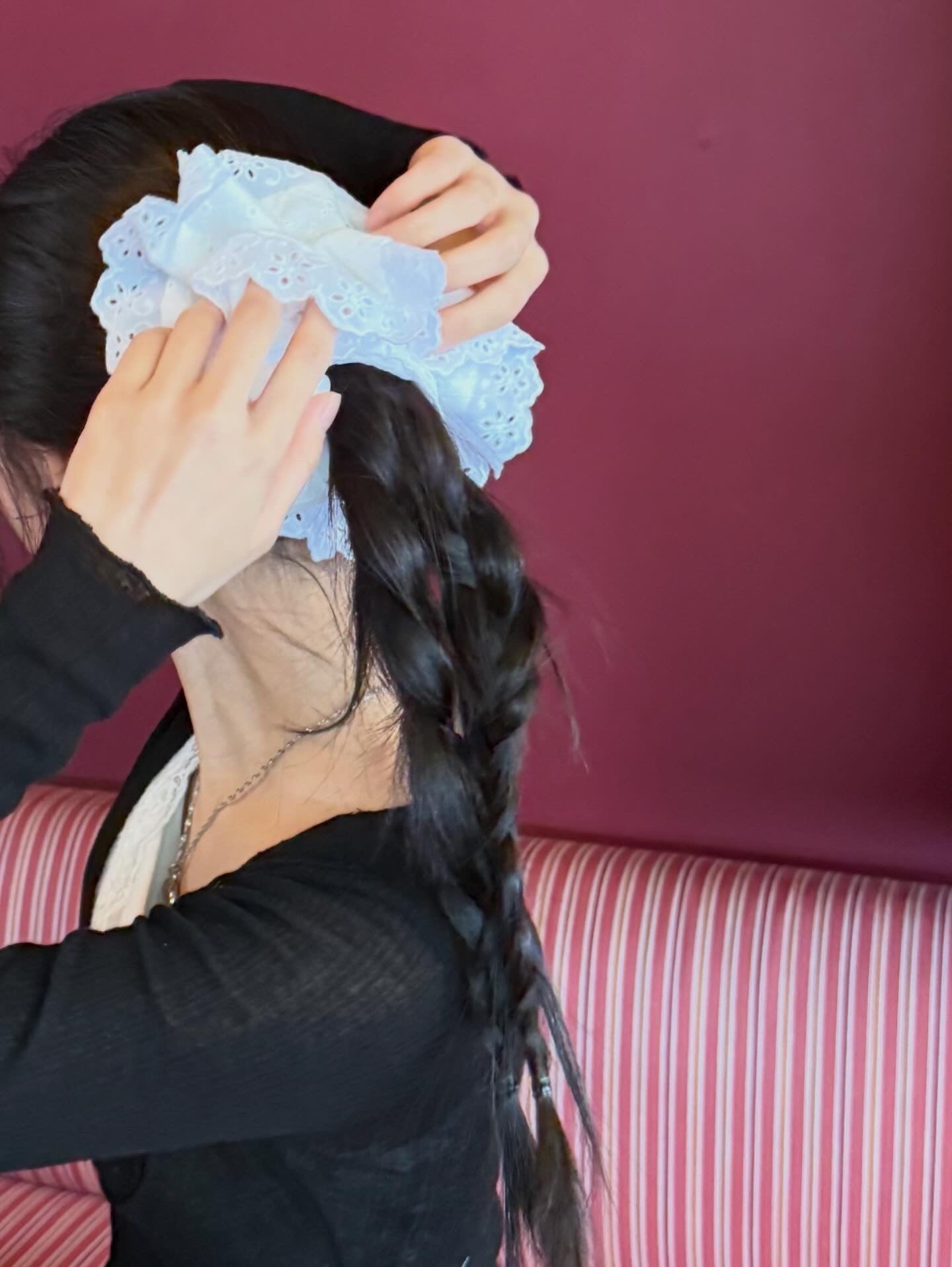 Lace Bloom | Cotton Scrunchie