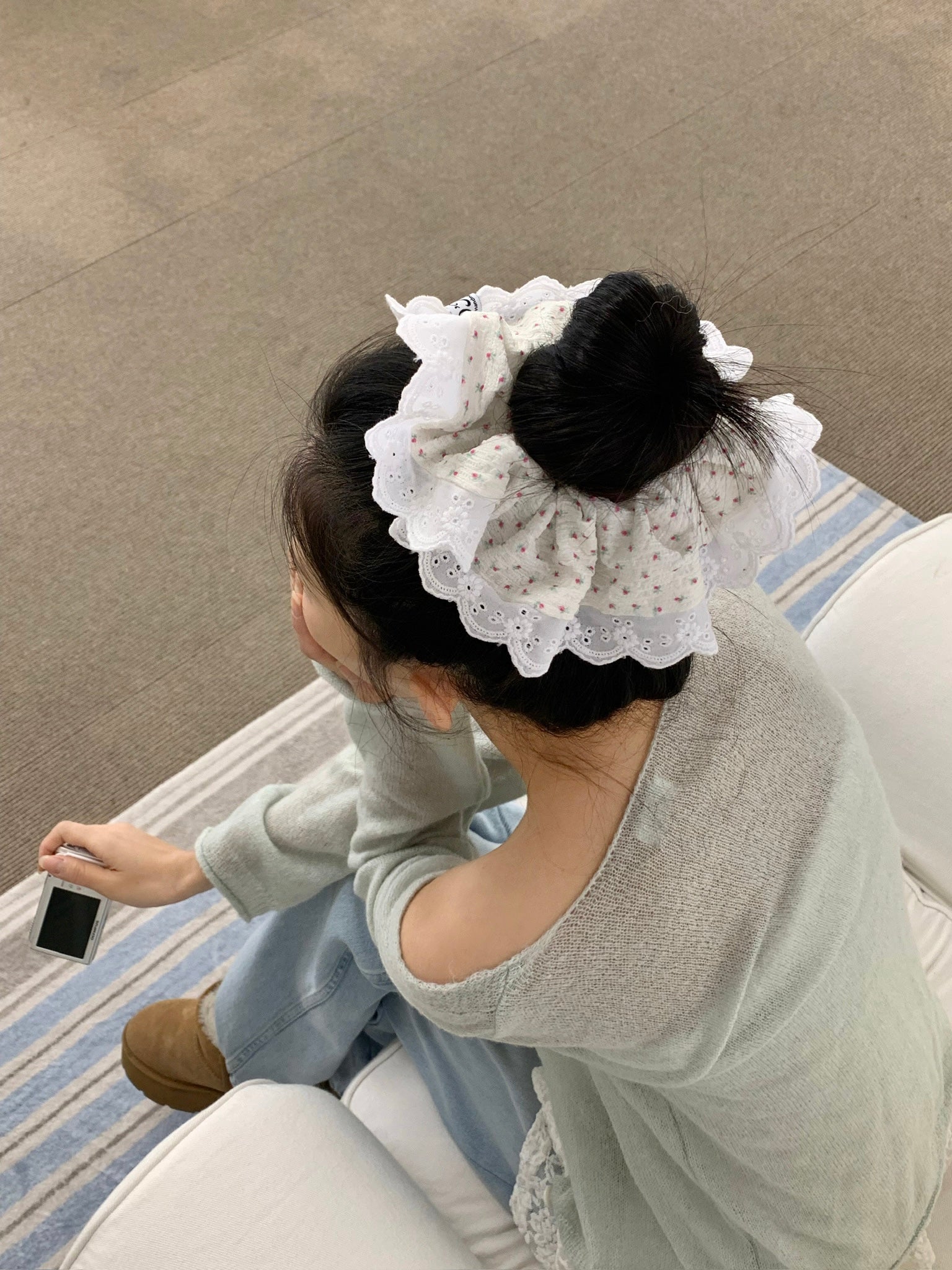Spring Bloom | Lace Scrunchie