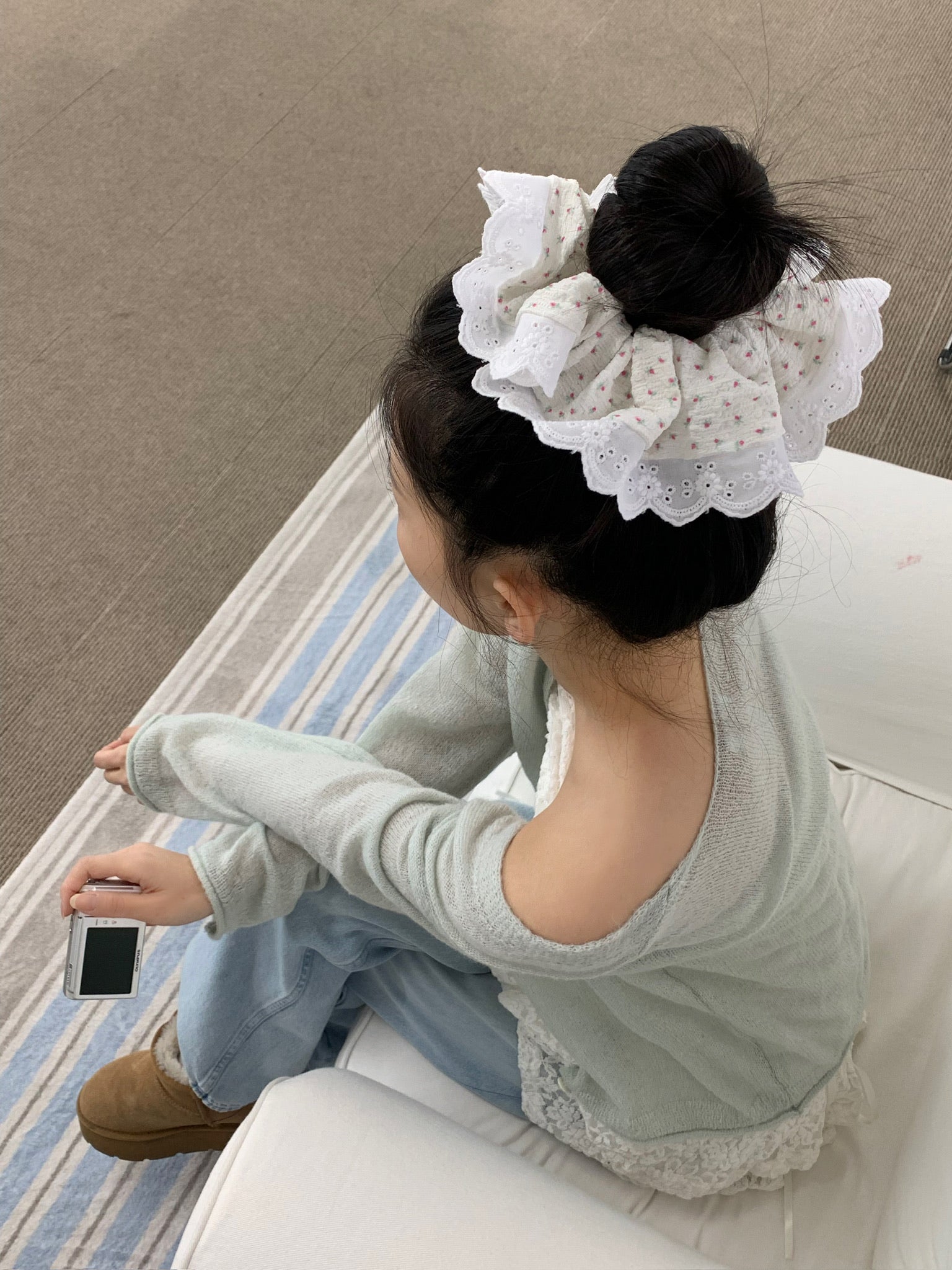Spring Bloom | Lace Scrunchie