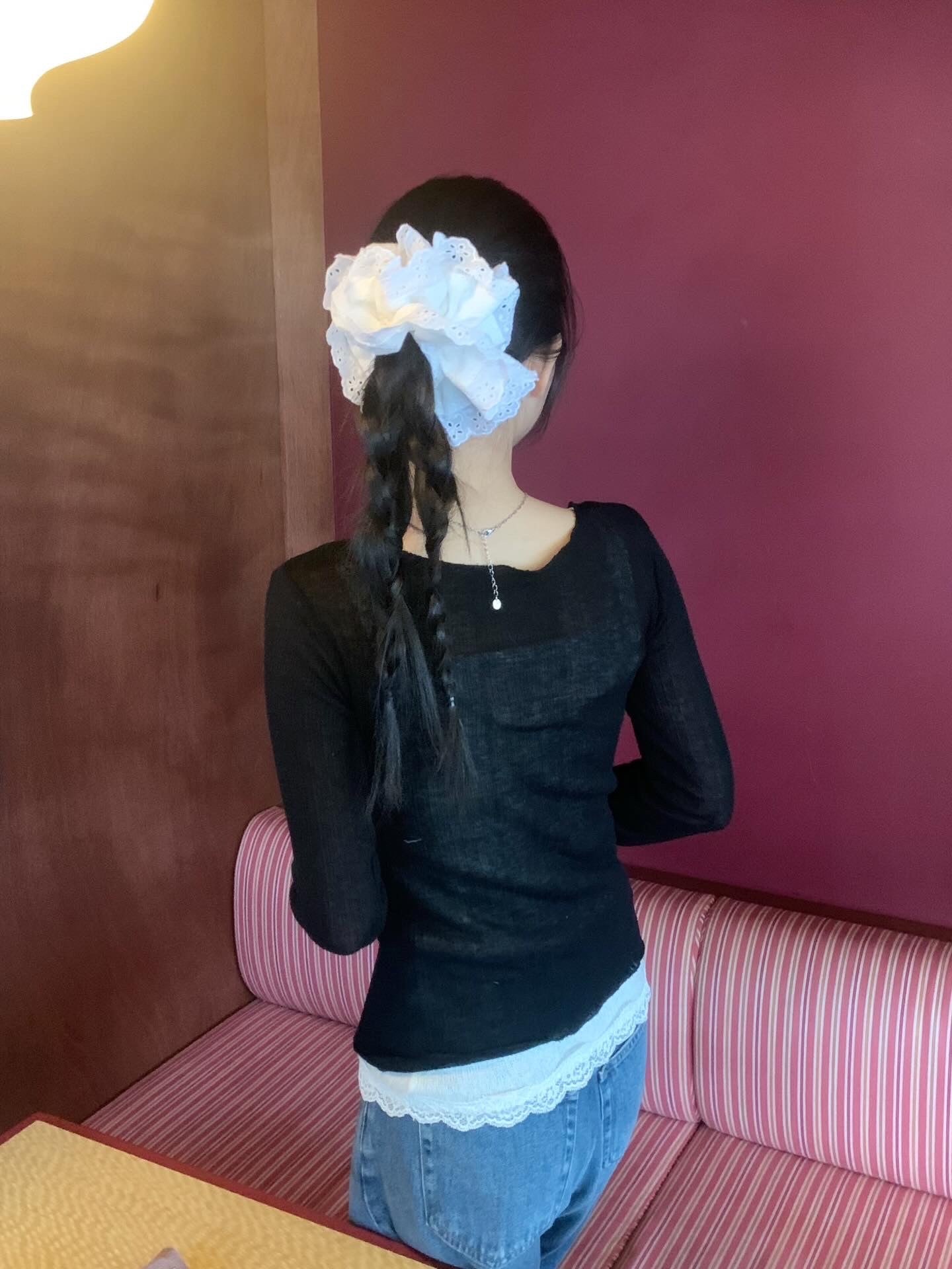 Lace Bloom | Cotton Scrunchie