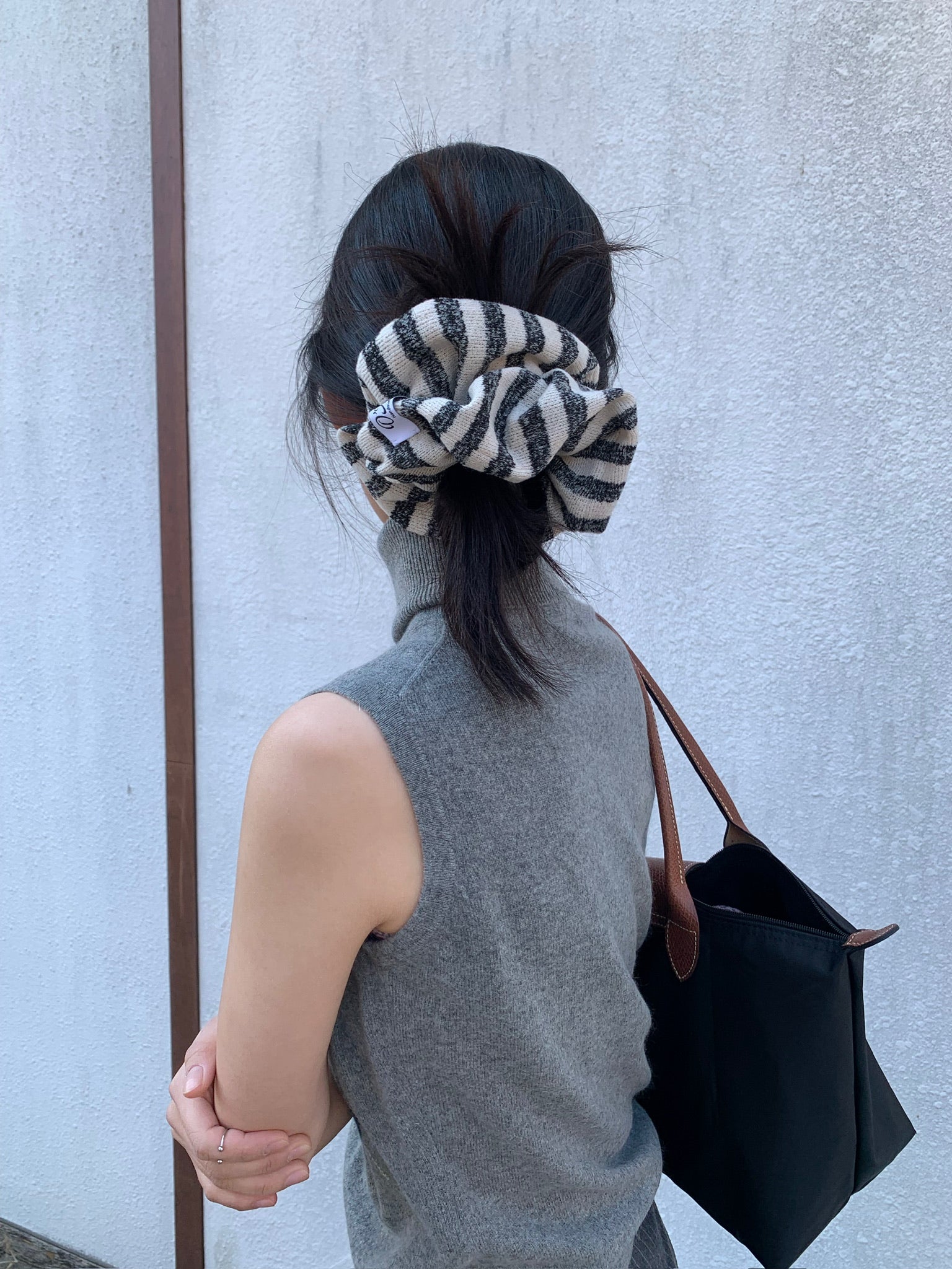 Cozy Oat | Knit Scrunchie