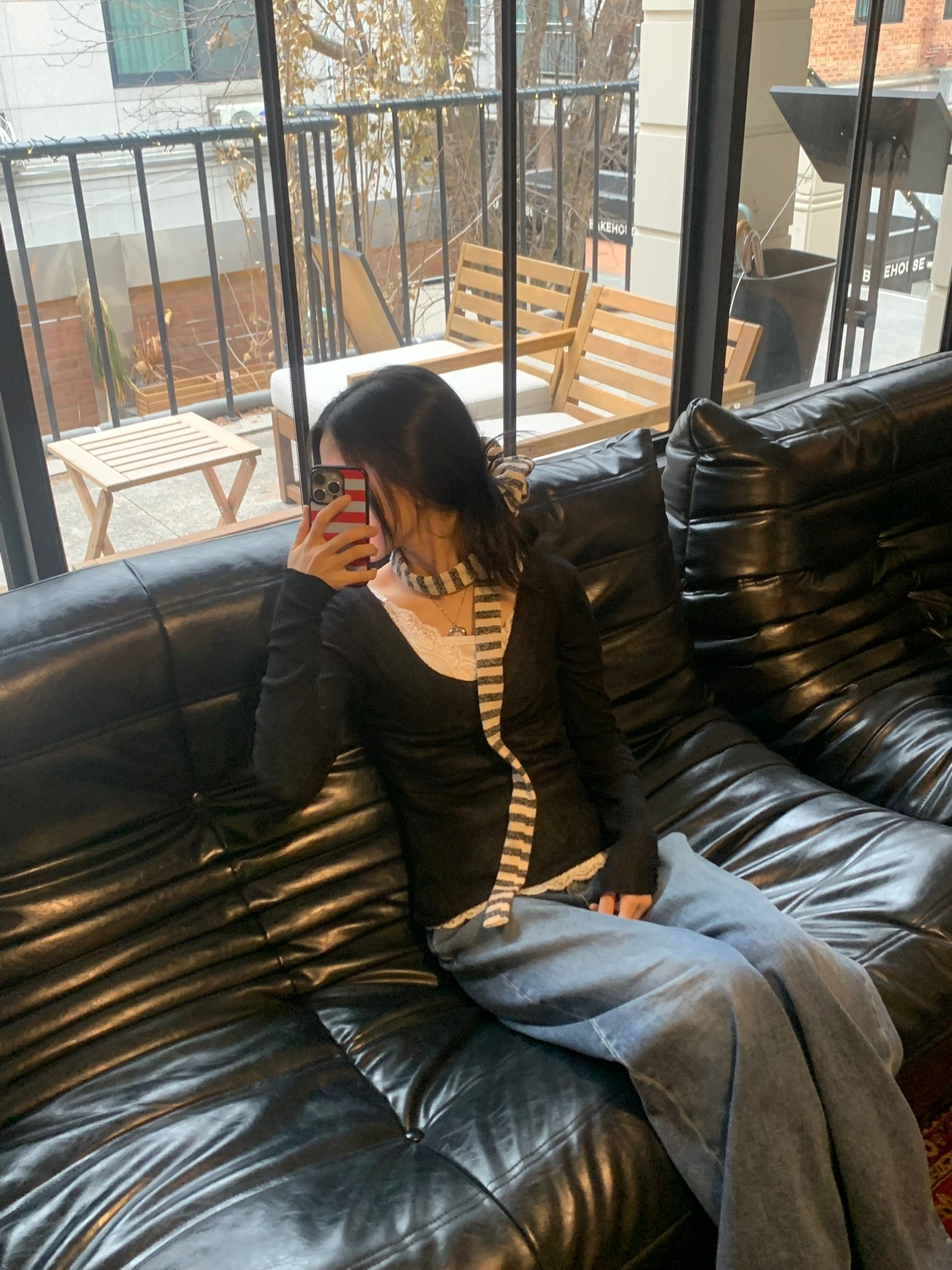 Cozy Oat | Skinny Scarf