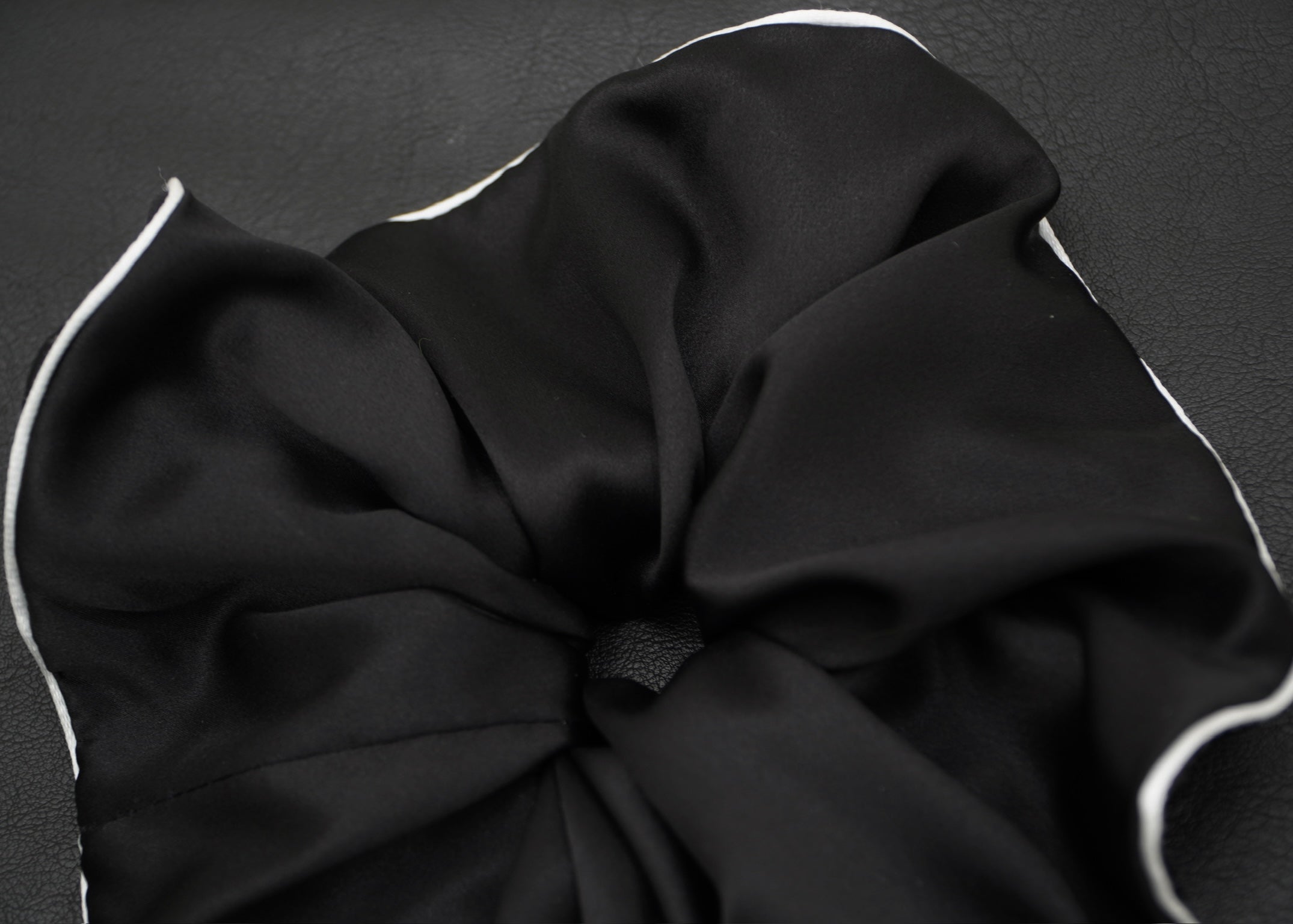 Black Silk Scrunchie