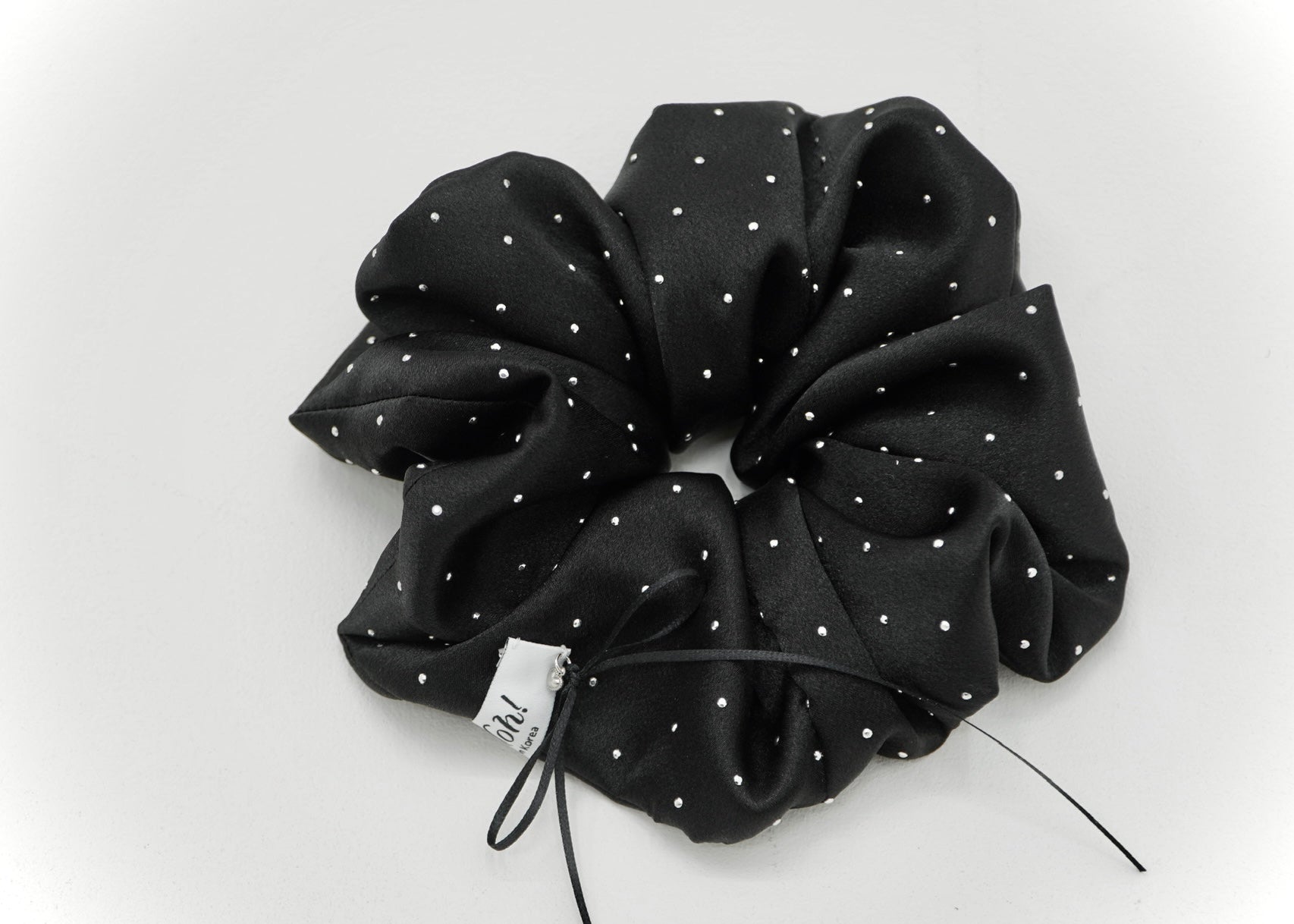 Black Studded Scrunchie