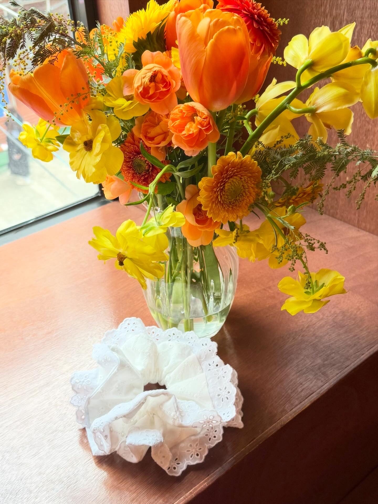Lace Bloom | Cotton Scrunchie