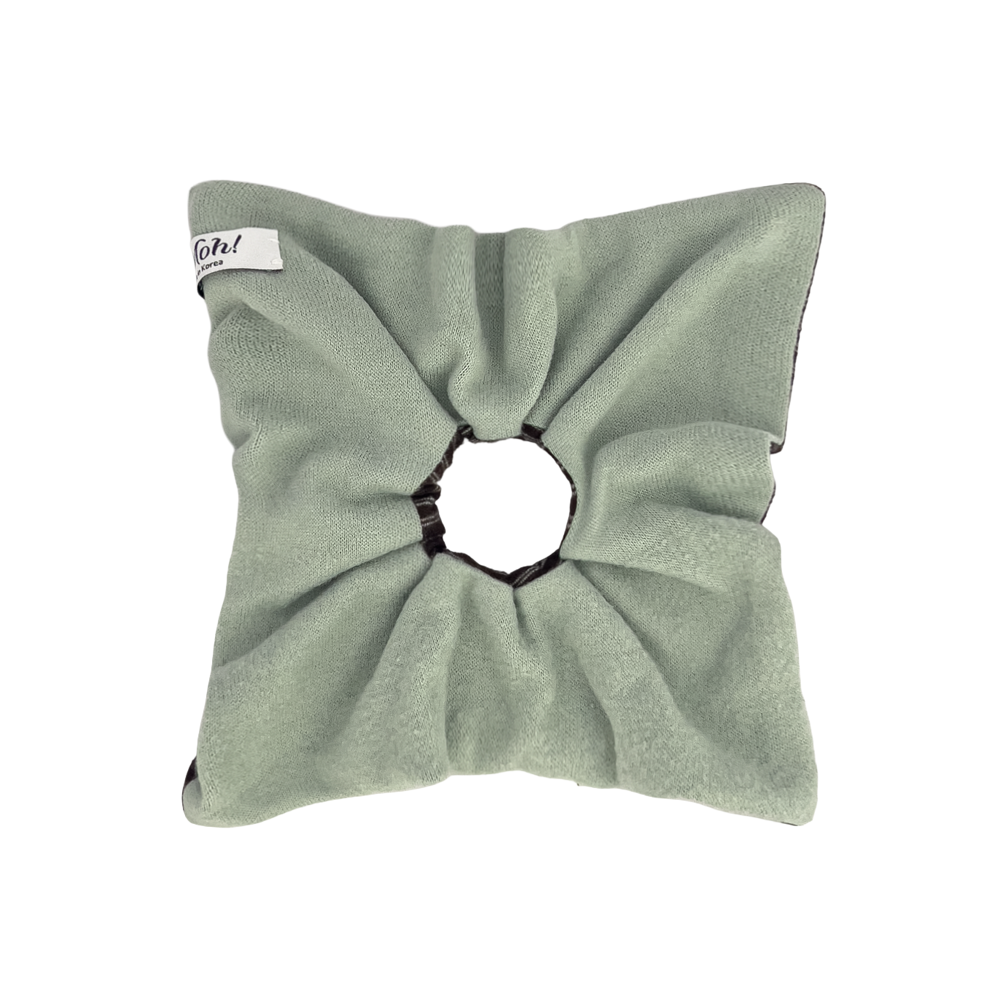 Mocha Mint | Two-Tone Square Scrunchie