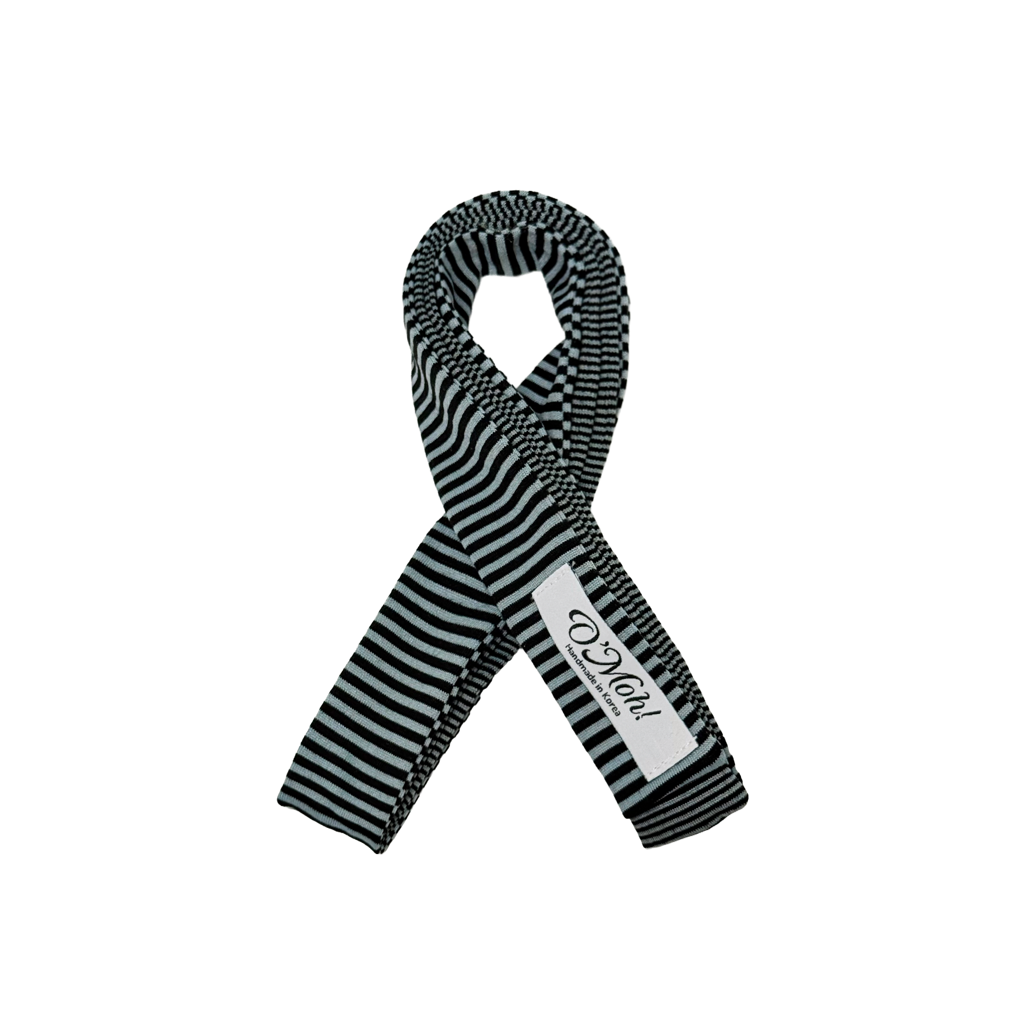 Split Stripes | Mixed Pattern Skinny Scarf