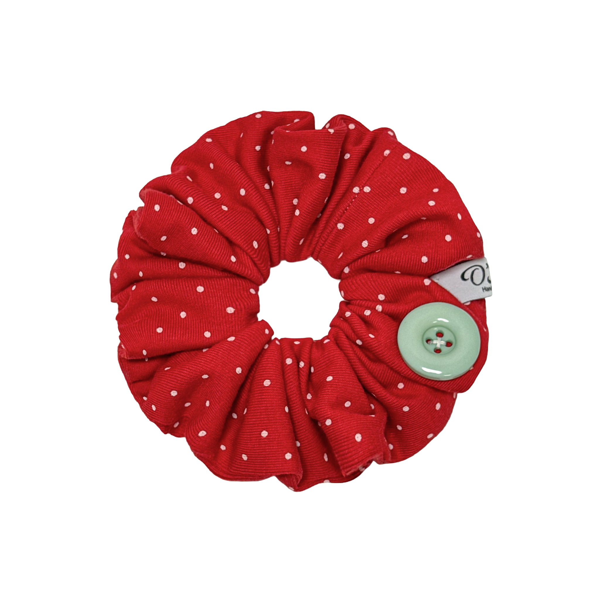 Button Dot | Cotton Scrunchie