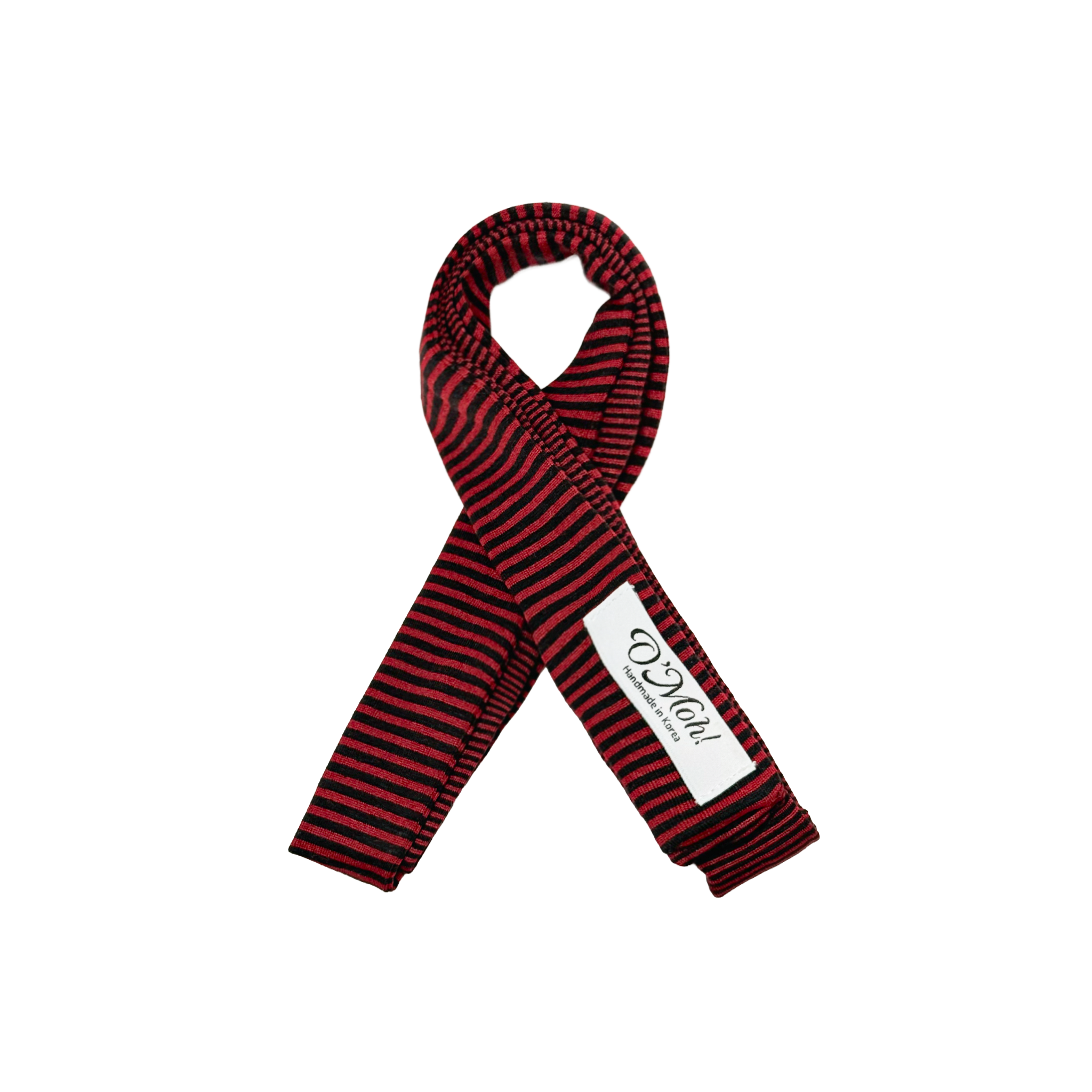 Split Stripes | Mixed Pattern Skinny Scarf